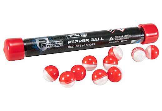 UMAREX T4E P2P .50 CAL. PEPPER BALL RED/WHITE 10-PACK