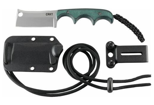 CRKT MINIMALIST CLEAVER NECK KNIFE 2.13" PLAIN EDGE W/SHTH