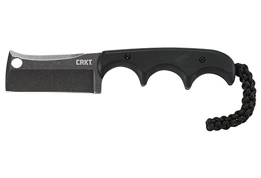 CRKT MINIMALIST CLEAVER NECK KNIFE 2.13" BLACKOUT W/SHEATH