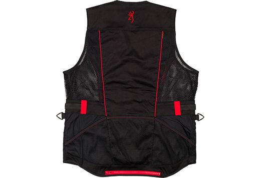 BROWNING ACE SHOOTING VEST R-HAND 2XL BLACK/RED TRIM