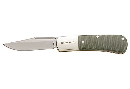 BROWNING KNIFE FOLDING STEAM BANK 2.5" BLADE OLIVE NAILNIC!