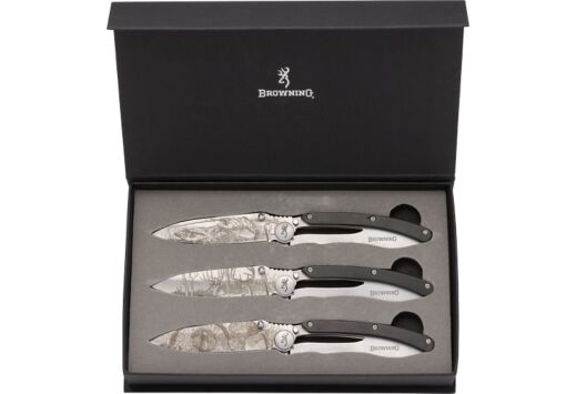 BROWNING KNIFE SPORTSMAN COLLECTION 3 KNIVES WITH BOX*
