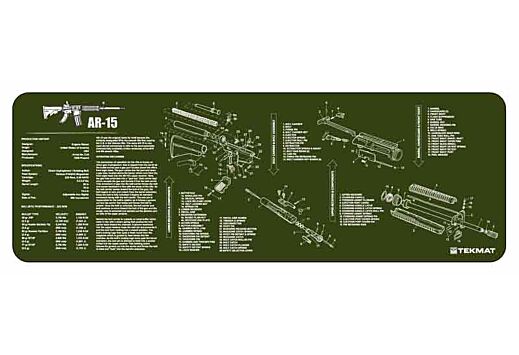 TEKMAT ARMORERS BENCH MAT 12"X36" AR-15 OLIVE DRAB