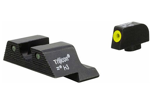 TRIJICON NIGHT SIGHT SET HD XR YELLOW OUTLINE FOR GLOCK 21!