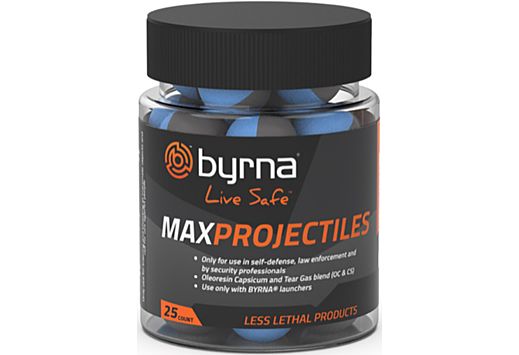 BYRNA MAX PROJECTILES 25 COUNT TUB .68 CAL