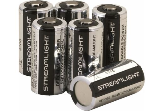 STREAMLIGHT CR123A BATTERIES LITHIUM 6-PACK