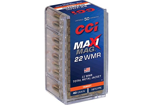 CCI Maxi Mag 22 WMR 0023 100 Rds 40GR 1875 FPS TMJ CCI-img-0