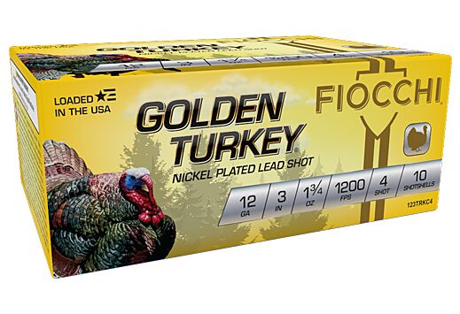 FIOCCHI GLDN TURKEY 12GA. 3" #4 1325FPS 1-3/4OZ 10RD 10BX/C