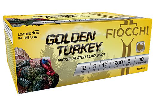 FIOCCHI GLDN TURKEY 12GA. 3" #5 1325FPS 1-3/4OZ 10RD 10BX/C