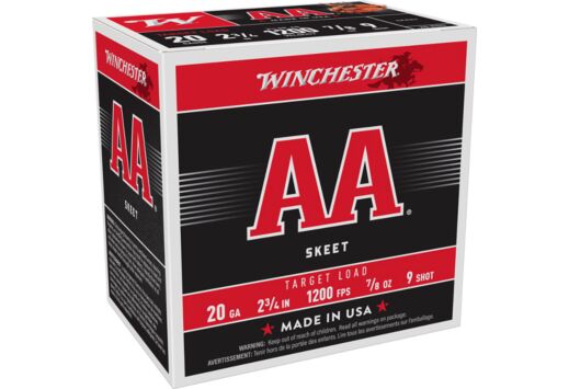 WINCHESTER AA 20GA 7/8OZ #9 1200FPS 250RD CASE LOT