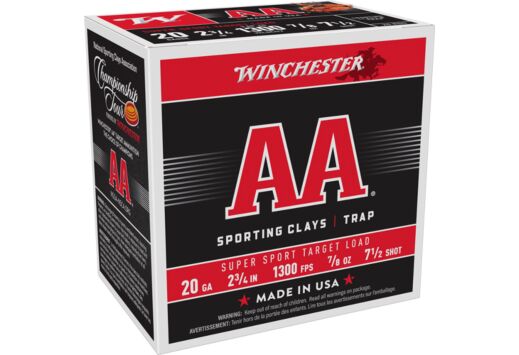 WINCHESTER AA 20GA 7/8OZ #7.5 1300FPS 250RD CASE LOT