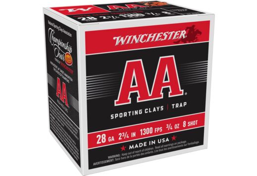 WINCHESTER AA 28GA 3/4OZ #8 1300FPS 250RD CASE LOT