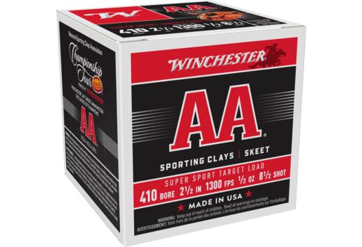 WINCHESTER AA 410 2.5" 1/2OZ 1300FPS 8.5 250RD CASE LOT