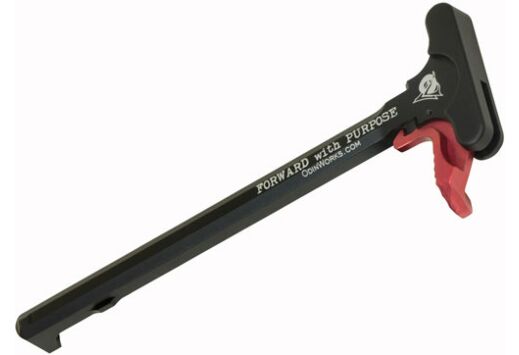 ODIN EXTENDED CHARGING HANDLE RED FOR AR-15