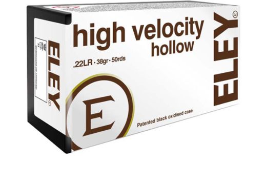ELEY High Velocity HP 22LR 500rd Brick 38GR Rimfire Ammuntion -img-1