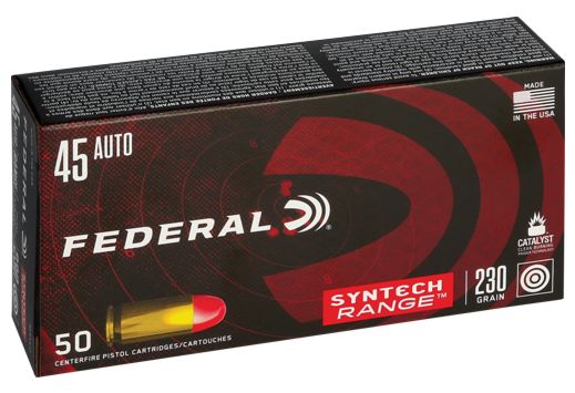 FEDERAL AE 45 ACP 230GR TOTAL SYNTHETIC JACKET 50RD 10BX/CS