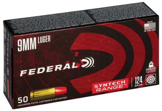 FEDERAL AE 9MM LUGER 124GR TSJ SYNTHETIC JACKET 50RD 10BX/CS