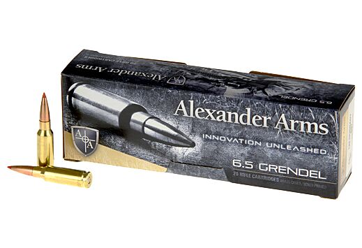 ALEXANDER 6.5 GRENDEL 129GR HORNADY SST 20RD 10BX/CS