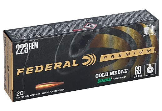 FEDERAL GOLD MEDAL 223REM 69GR SIERRA MATCHKING 20RD 10BX/CS