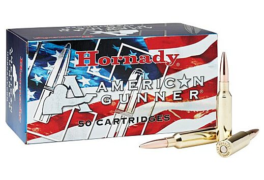 HORNADY AMMO AMERICAN GUNNER 6.5 CM 140GR BTHP 50RD 10BX/CS