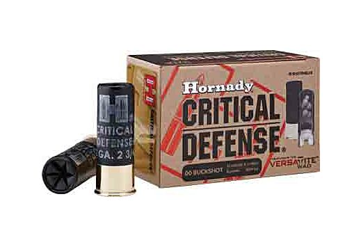 HORNADY CRITICAL DEFENSE 12GA 2.75" 00BK 8PLTS 10RD 10BX/CS