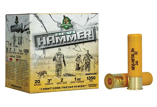 HEVI-SHOT HEAVY HAMMER 20GA 3" 1OZ #2 25RD 10BX/CS