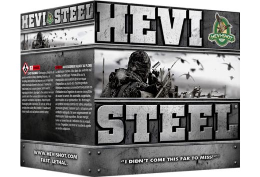 HEVI-SHOT HEAVY STEEL 12GA 3" 1-1/4OZ #4 25RD 10BX/CS