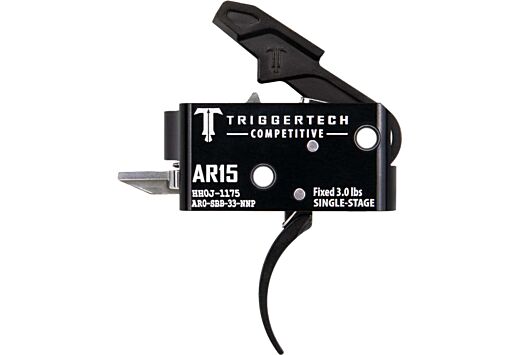 TRIGGERTECH AR-15 SINGLE STAGE BLACK COMPETITIVE PRO CURVED