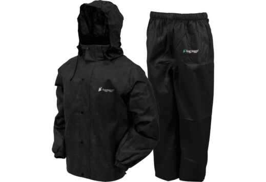 FROGG TOGGS RAIN & WIND SUIT ALL SPORTS X-LARGE BLK/BLK