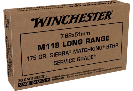 WINCHESTER 7.62x51MM 175GR MATCHKING BTHP 20RD 25BX/CS