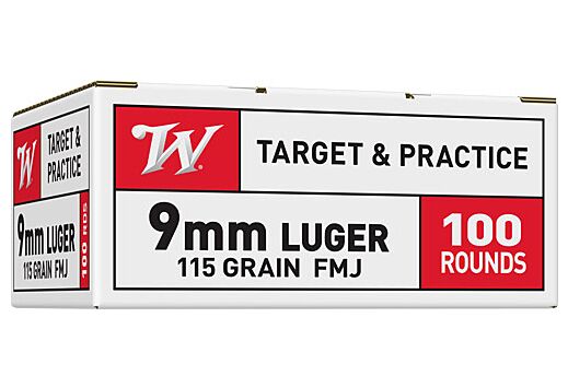 WINCHESTER USA 9MM LUGER 115GR. FMJ 100RD VALUE PACK !