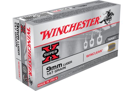 WINCHESTER WINCLEAN 9MM 147GR JSP 50RD 10BX/CS