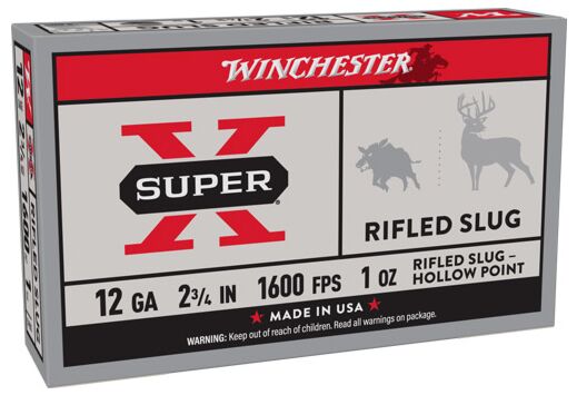 WINCHESTER SUPER-X 12GA 2.75" 1600FPS 1OZ RFLD 5RD 50BX/CS