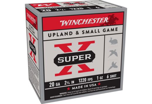 WINCHESTER SUPER-X 20GA 2.75" 1220FPS 1OZ #6 25RD 10BX/CS
