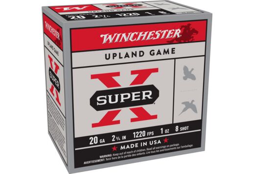 WINCHESTER SUPER-X 20GA 2.75" 1220FPS 1OZ #8 25RD 10BX/CS