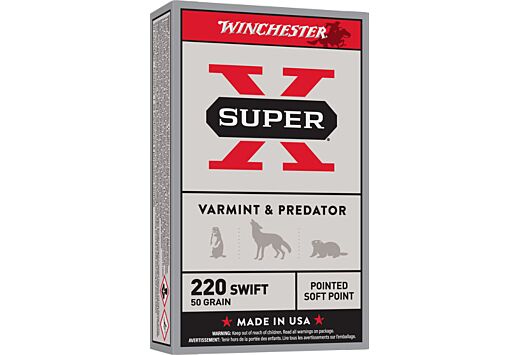 WINCHESTER SUPER-X 220 SWIFT 50GR JSP 20RD 10BX/CS