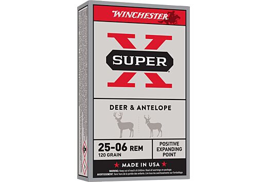 WINCHESTER SUPER-X 25-06REM 120GR EXPAND PNT 20RD 10BX/CS