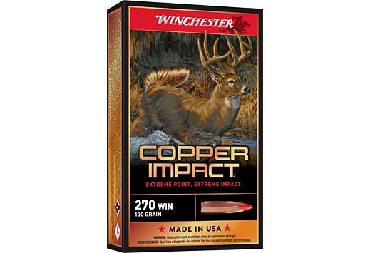 WINCHESTER COPPER IMPACT 270 WIN XP 130GR 20RD 10BX/CS