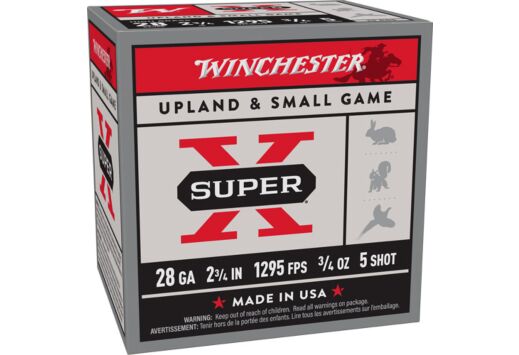 WINCHESTER SUPER-X 28GA 2.75" 1295FPS 3/4 OZ #5 25RD 10BX/CS