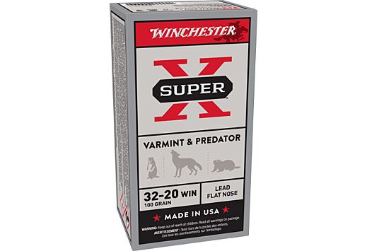 WINCHESTER SUPER-X 32-20 WIN 100GR LEAD FP 50RD 10BX/CS