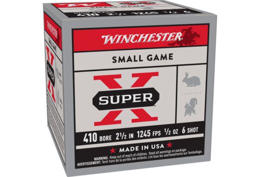 WINCHESTER SUPER-X 410 2.5" 1245FPS 1/2OZ #6 25RD 10BX/CS