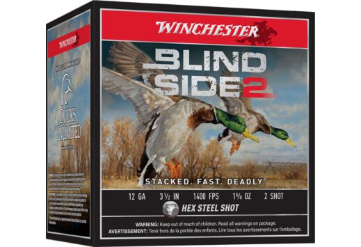 WINCHESTER BLIND SIDE 2 12GA. 3.5" 1-5/8OZ #BB 25RD 10BX/CS