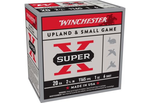 WINCHESTER SUPER-X 20GA 2.75" 1165FPS 1OZ #6 250RD CASE LOT