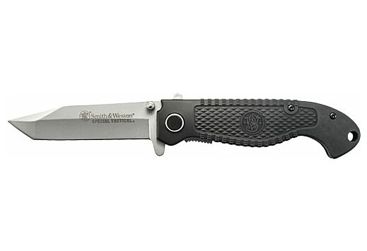 S&W KNIFE SPECIAL TACTICAL RUBBER COATED 3.5" BLADE