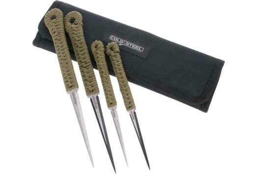 COLD STEEL THROWING SPIKES  2- 2.5" & 2-3.5" W/SHEATH