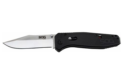 SOG KNIFE FLARE SATIN POLISH STRAIGHT EDGE 3.5" BLADE