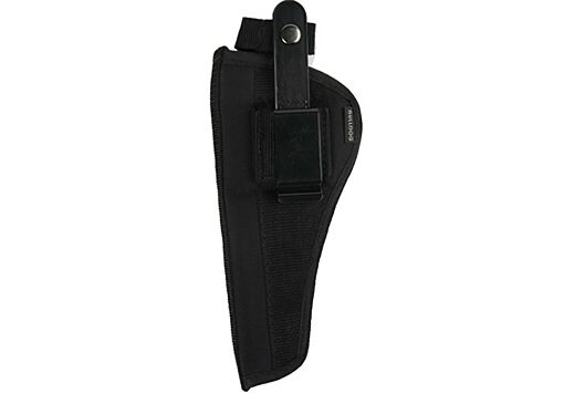 BULLDOG EXTREME SIDE HOLSTER BLK W/MAG POUCH REV 2-2.5" BBL