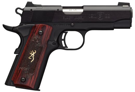 BROWNING 1911-22 MEDALLION COMPACT 22LR 3.6"FS BLK/RSWD