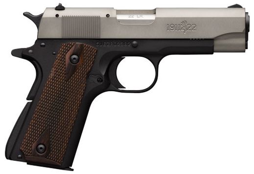 BROWNING 1911-22 .22LR COMPACT 3.58" MATTE GRAY/ROSEWOOD