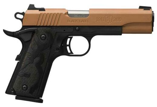 BROWNING 1911-380 BLACK LABEL .380ACP 4.25" FS 8RD COPPER!